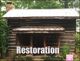 Historic Log Cabin Restoration  Rustburg, Virginia