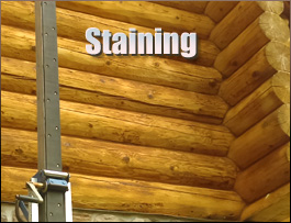  Rustburg, Virginia Log Home Staining